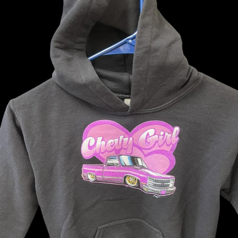 Youth Sizes X Small and Small "Chevy Girl" Hoodie